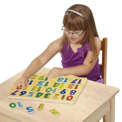 Развивающая игрушка Melissa&Doug Звуковий пазл Цифри Фото 2