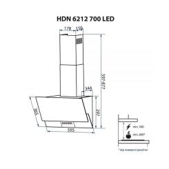 Вытяжка кухонная Minola HDN 6212 BL/I 700 LED Фото 10