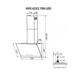 Вытяжка кухонная Minola HVS 6232 WH/INOX 700 LED Фото 10