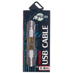 Кабель для принтера Atcom USB 2.0 AM/BM 0.8m Фото 1