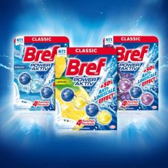 Туалетный блок Bref Сила Актив Лимон 4 х 50 г Фото 5