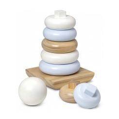 Развивающая игрушка Melissa&Doug Огромная натуральная деревянная пирамидка Фото 1