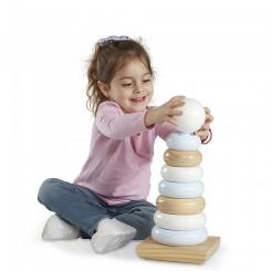Развивающая игрушка Melissa&Doug Огромная натуральная деревянная пирамидка Фото 2