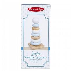 Развивающая игрушка Melissa&Doug Огромная натуральная деревянная пирамидка Фото 3