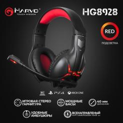 Наушники Marvo HG8928 Black-Red Фото 4