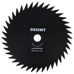 Нож для триммера Зеніт к садовому триммеру 255х25.4 мм 40 зубцов Фото 1