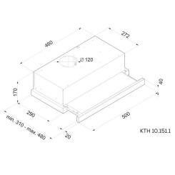 Вытяжка кухонная Kernau KTH 10.151.1 X Фото 2