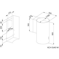 Вытяжка кухонная Kernau KCH 0140 W Фото 1