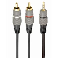 Кабель мультимедийный Cablexpert 3.5mm M to 2xRCA M 1.5m Фото