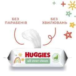 Детские влажные салфетки Huggies OverClean 56 шт Фото 6