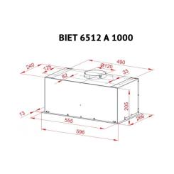 Вытяжка кухонная Perfelli BIET 6512 A 1000 I LED Фото 5