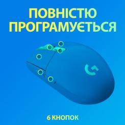 Мышка Logitech G305 Lightspeed Blue Фото 5