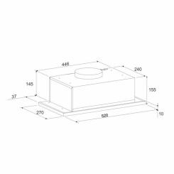 Вытяжка кухонная Eleyus INTO 700 52 BG Фото 8