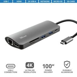 Концентратор Trust DALYX 7-IN-1 USB-C ALUMINIUM Фото 9