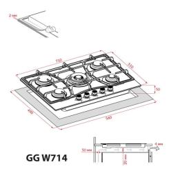 Варочная поверхность Weilor GG W 714 BL Фото 11
