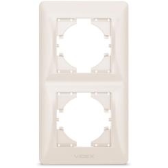 Рамка Videx BINERA кремовая 2 поста Фото