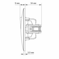 Выключатель Videx BINERA 2кл белый Фото 5