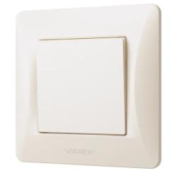 Выключатель Videx BINERA 1кл кремовый Фото