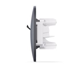 Компьютерная розетка Videx BINERA CAT6+CAT3 двойная черн Фото 2