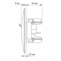 Компьютерная розетка Videx BINERA CAT6+CAT3 двойная черн Фото 4