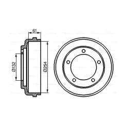 Тормозной барабан Bosch 0 986 477 048 Фото