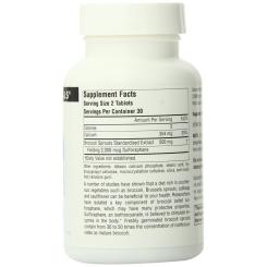 Травы Source Naturals Экстракт Брокколи 250 мг, 60 таблеток Фото 1