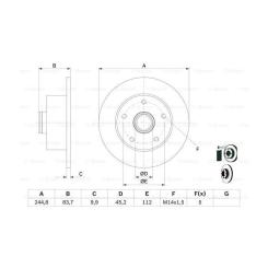 Тормозной диск Bosch 0 986 478 759 Фото 4