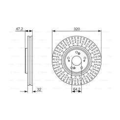 Тормозной диск Bosch 0 986 479 741 Фото 1
