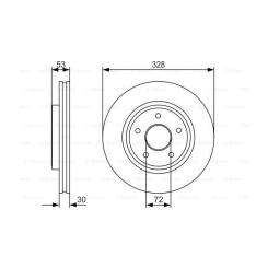 Тормозной диск Bosch 0 986 479 R48 Фото 4