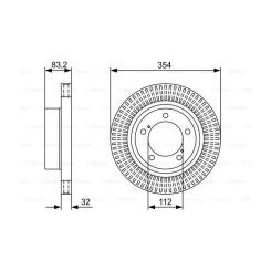 Тормозной диск Bosch 0 986 479 V50 Фото