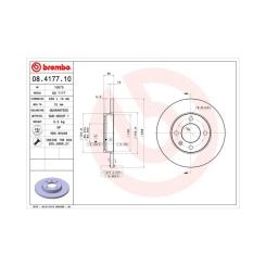 Тормозной диск Brembo 08.4177.10 Фото