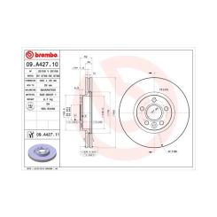 Тормозной диск Brembo 09.A427.11 Фото