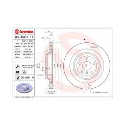 Тормозной диск Brembo 09.A961.11 Фото