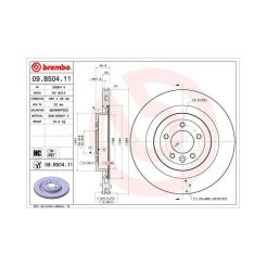 Тормозной диск Brembo 09.B504.11 Фото