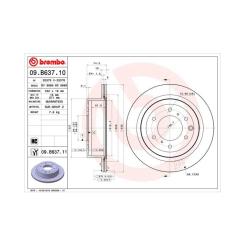 Тормозной диск Brembo 09.B637.11 Фото