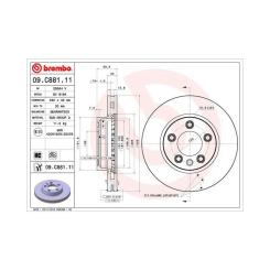Тормозной диск Brembo 09.C881.11 Фото