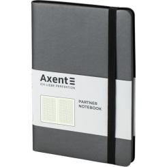 Блокнот Axent Partner Soft, 125х195, 96арк, кліт, сірий Фото 2