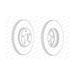 Тормозной диск FERODO DDF1865C Фото