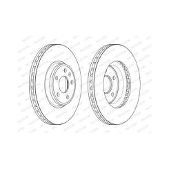Тормозной диск FERODO DDF2596C-1 Фото