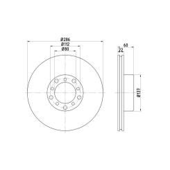 Тормозной диск LPR M2171V Фото