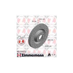Тормозной диск ZIMMERMANN 100.3305.52 Фото