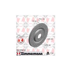 Тормозной диск ZIMMERMANN 100.3358.52 Фото