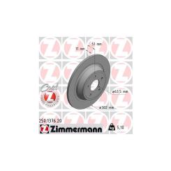 Тормозной диск ZIMMERMANN 250.1376.20 Фото