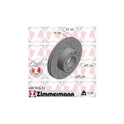 Тормозной диск ZIMMERMANN 400.3614.52 Фото
