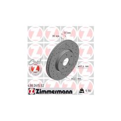 Тормозной диск ZIMMERMANN 430.2615.52 Фото
