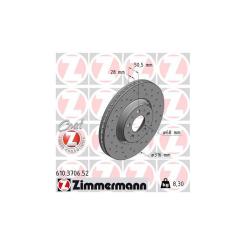 Тормозной диск ZIMMERMANN 610.3706.52 Фото