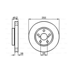Тормозной диск Bosch 0 986 478 858 Фото