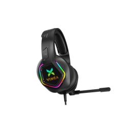 Наушники Vinga HSCU-160 Gaming LED Black Фото 1