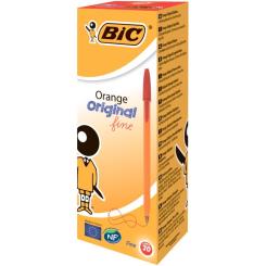 Ручка масляная Bic Orange, червона Фото 1