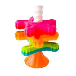 Развивающая игрушка Fat Brain Toys Пірамідка-спиннер тактильна MiniSpinny Фото 2